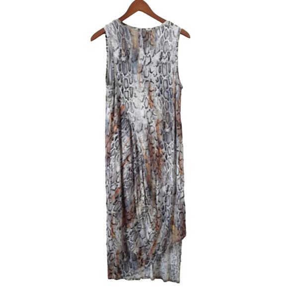 Rachel Rachel Roy Snake Print Drape Back Sleeveless Dress - Picture 5 of 6